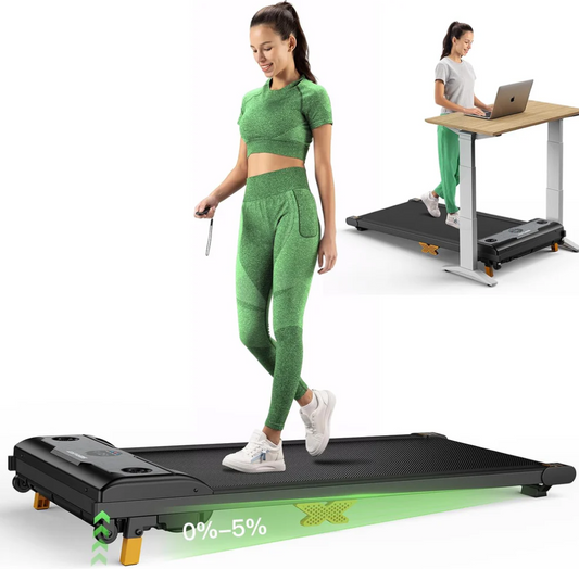 3-in-1 Walking Pad, under Desk Treadmill with Incline, Remote Control, LED Display, and Hidden Safety Switch