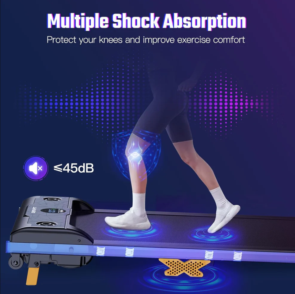 3-in-1 Walking Pad, under Desk Treadmill with Incline, Remote Control, LED Display, and Hidden Safety Switch