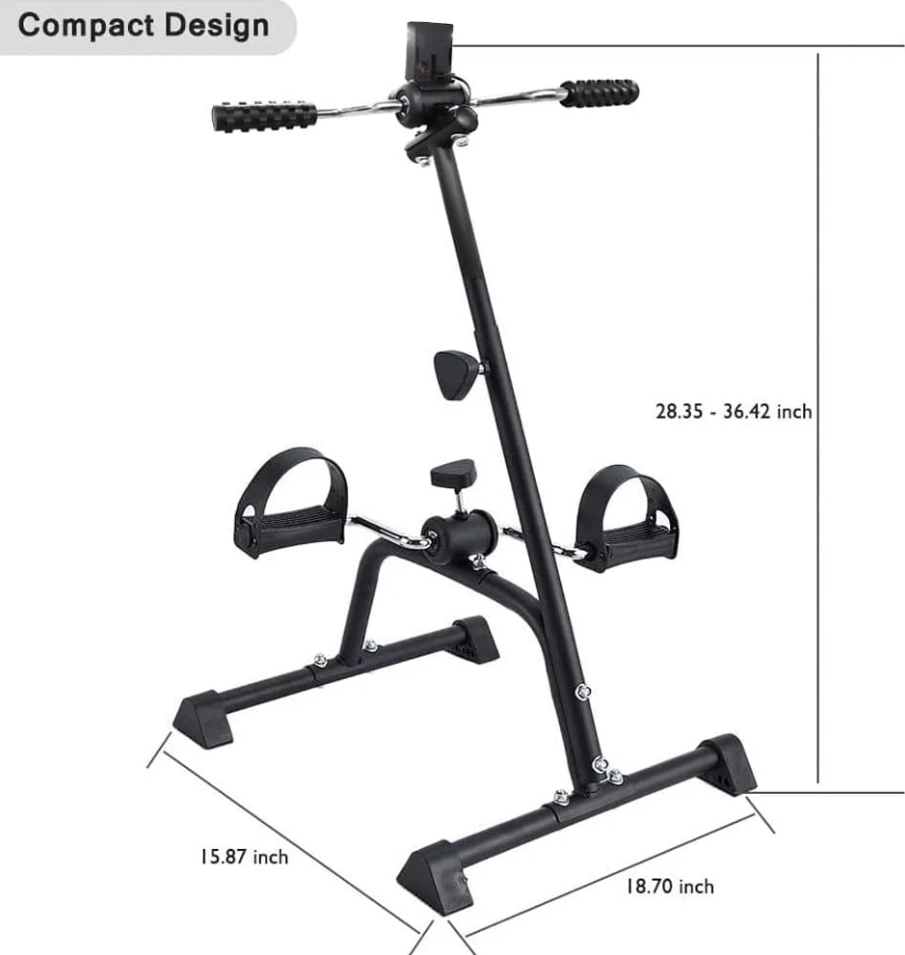 Adjustable Seatless Exercise Bike for Body Fitness with LCD Monitor