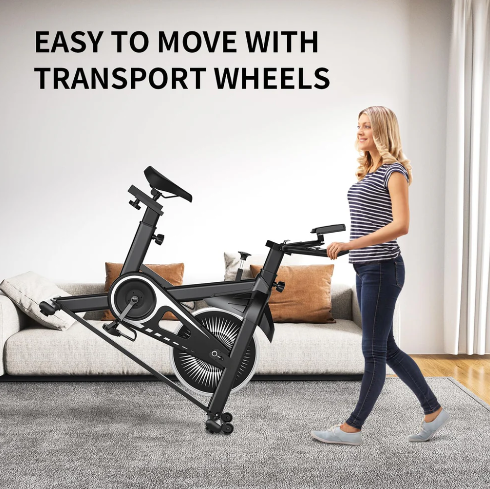 Indoor Stationary Exercise Bike for Home Cardio Workout - Bike with a 245 lbs. Weight Capacity