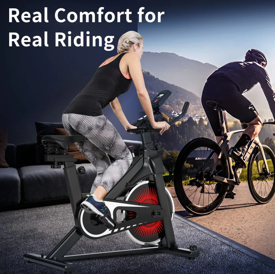 Indoor Stationary Exercise Bike for Home Cardio Workout - Bike with a 245 lbs. Weight Capacity