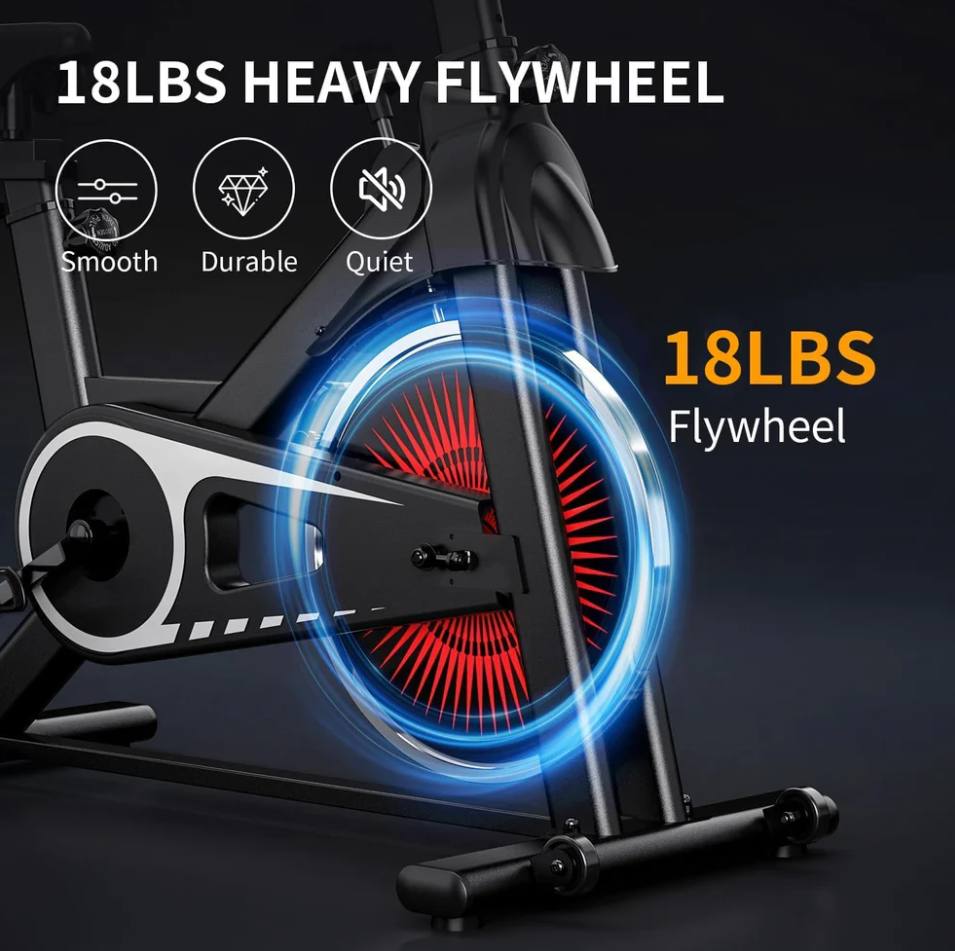 Indoor Stationary Exercise Bike for Home Cardio Workout - Bike with a 245 lbs. Weight Capacity